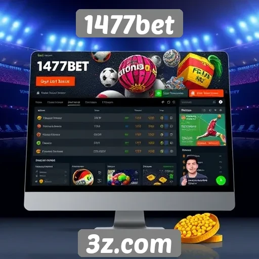 Interface do usuário do site 1477bet é comentada